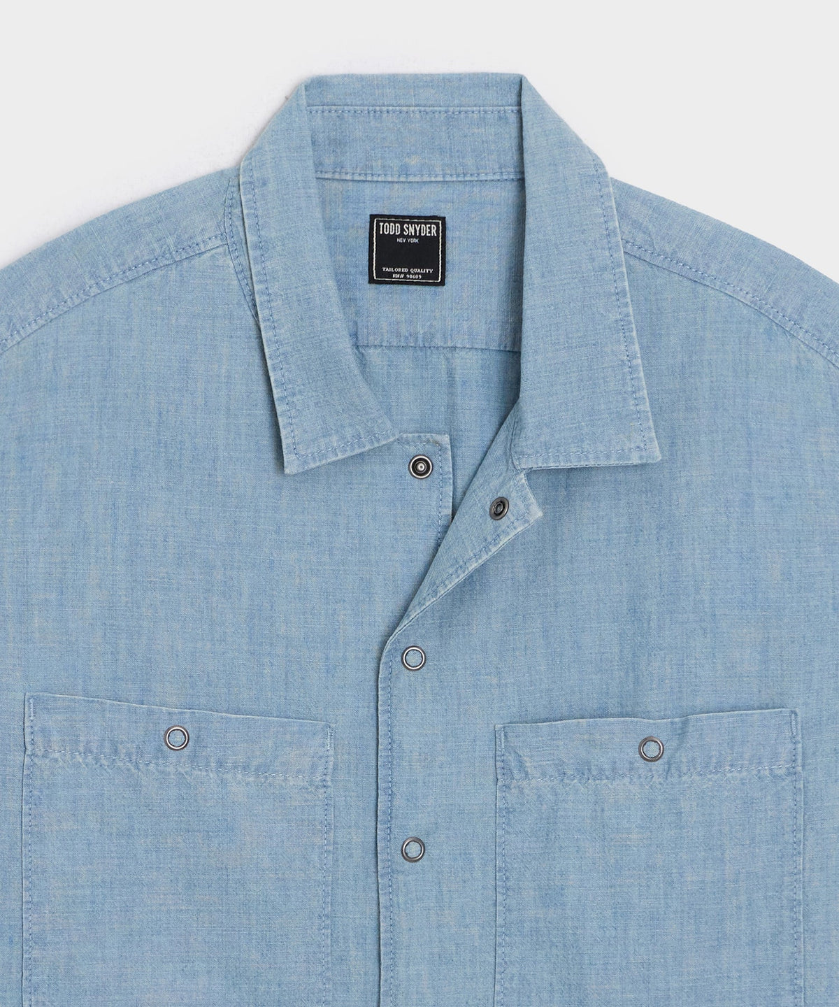 Chambray Mechanic Shirt - Bleached Indigo