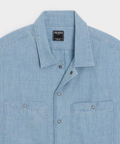 Chambray Mechanic Shirt - Bleached Indigo