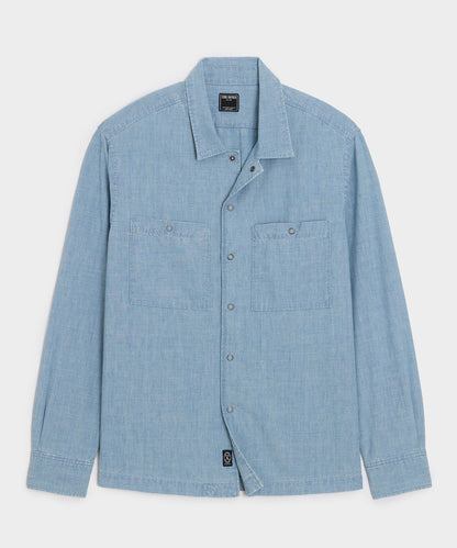 Chambray Mechanic Shirt - Bleached Indigo