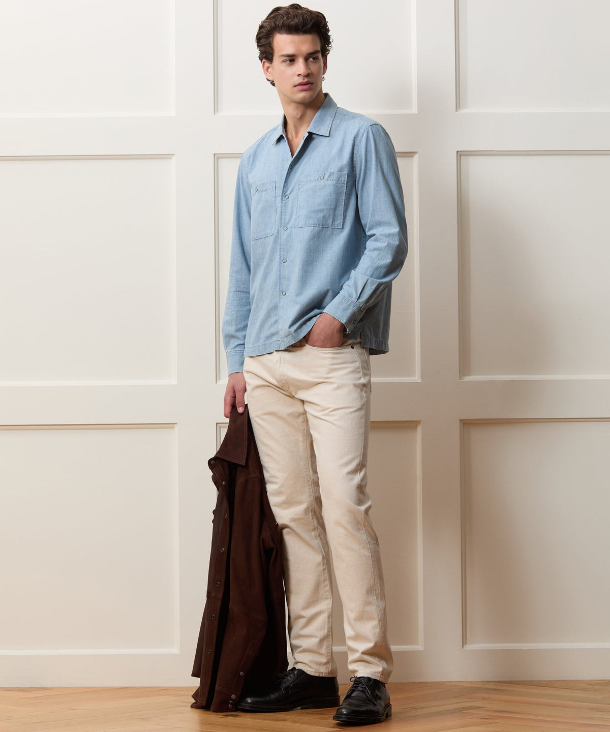 Chambray Mechanic Shirt - Bleached Indigo