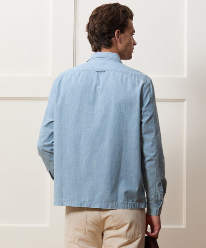 Chambray Mechanic Shirt - Bleached Indigo