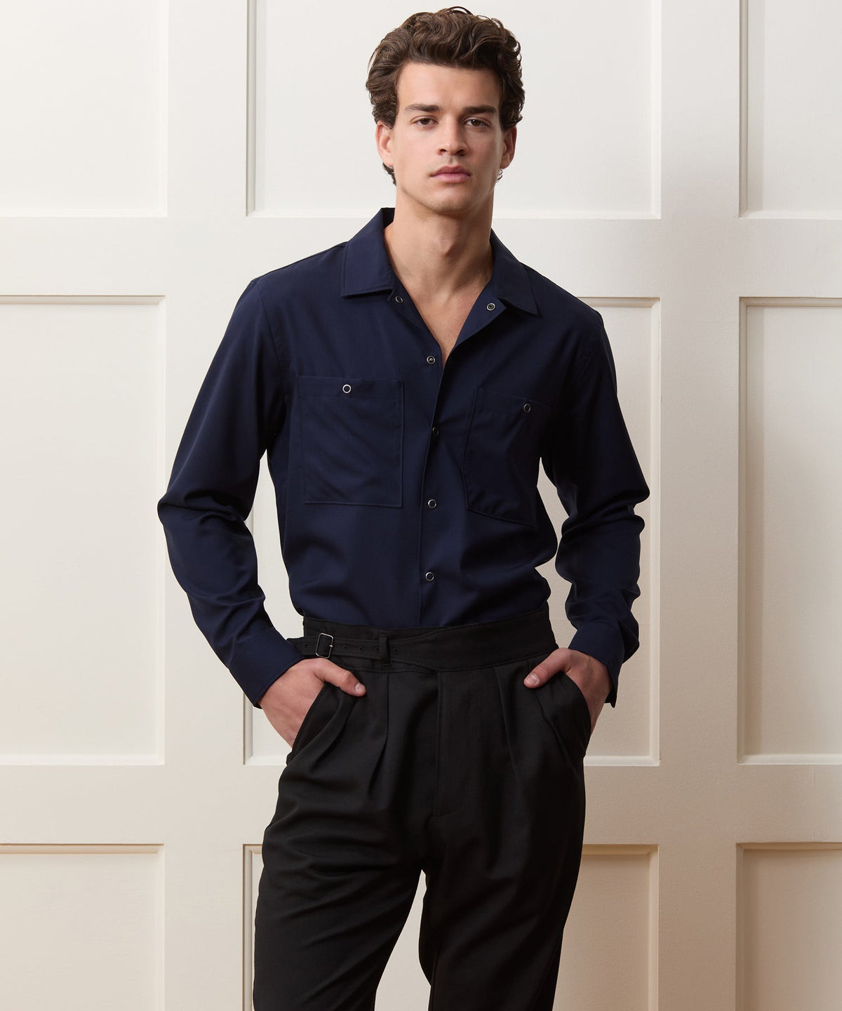 Merino Mechanic Shirt - Navy