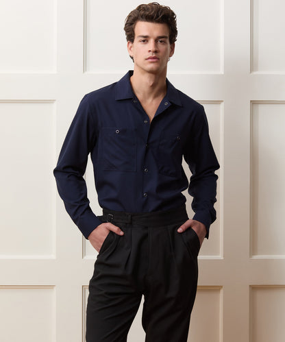 Merino Mechanic Shirt - Navy
