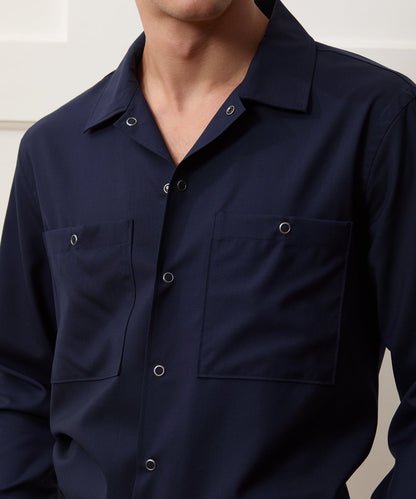 Merino Mechanic Shirt - Navy
