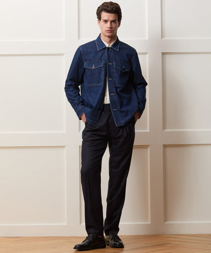 Denim Military Overshirt - Indigo