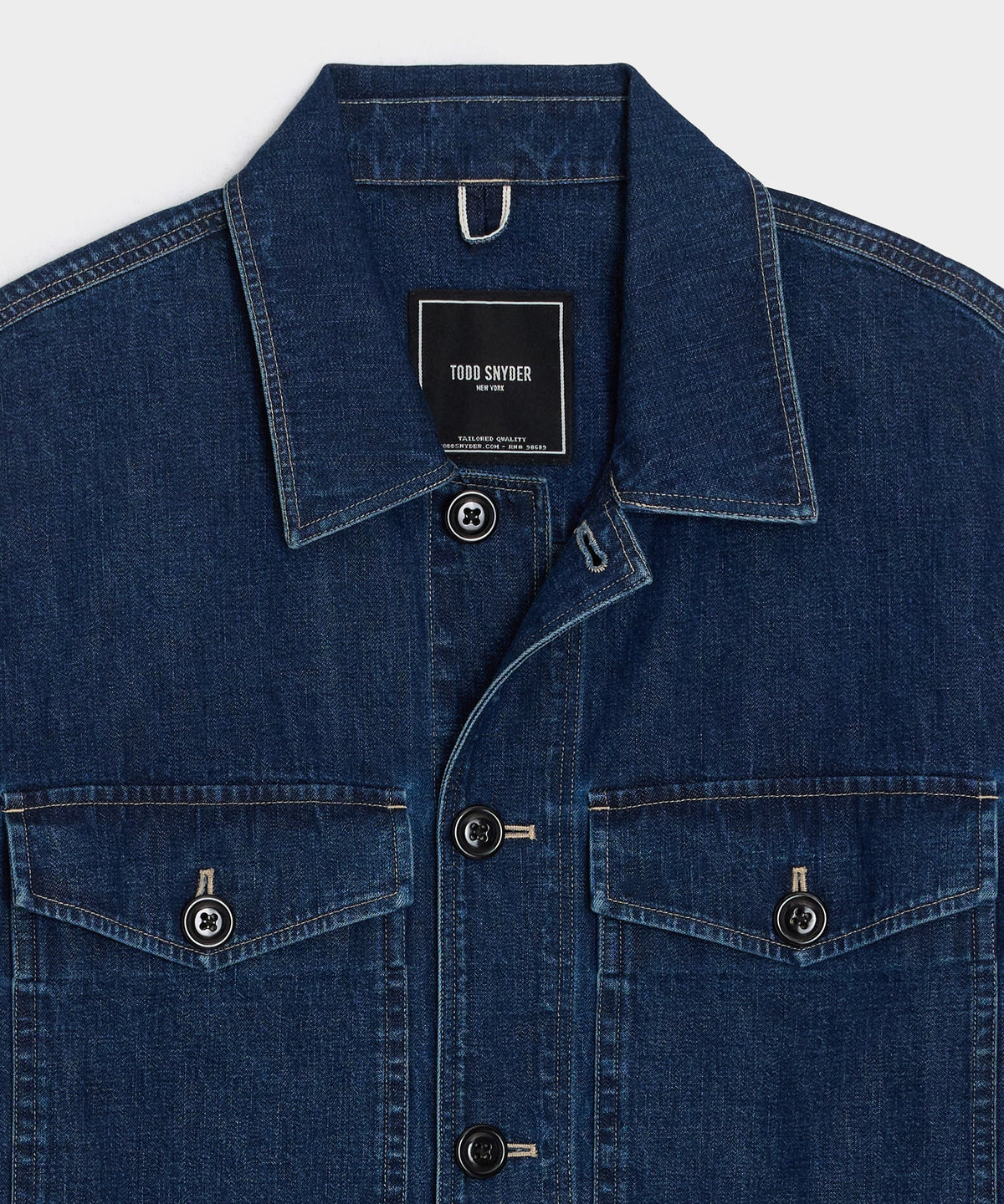 Denim Military Overshirt - Indigo
