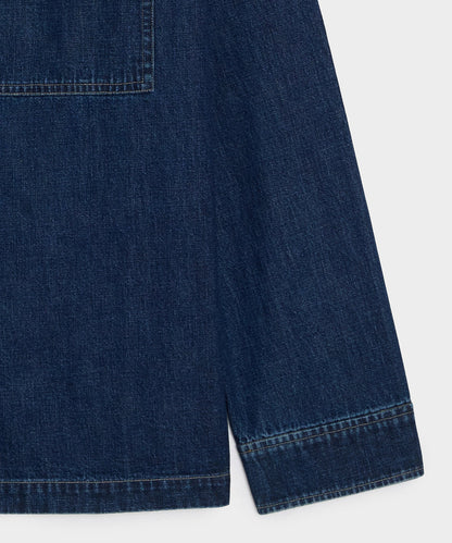 Denim Military Overshirt - Indigo
