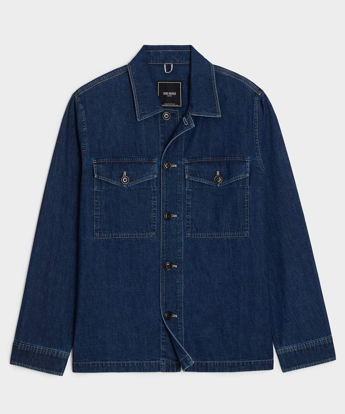 Denim Military Overshirt - Indigo