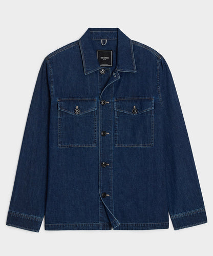 Denim Military Overshirt - Indigo