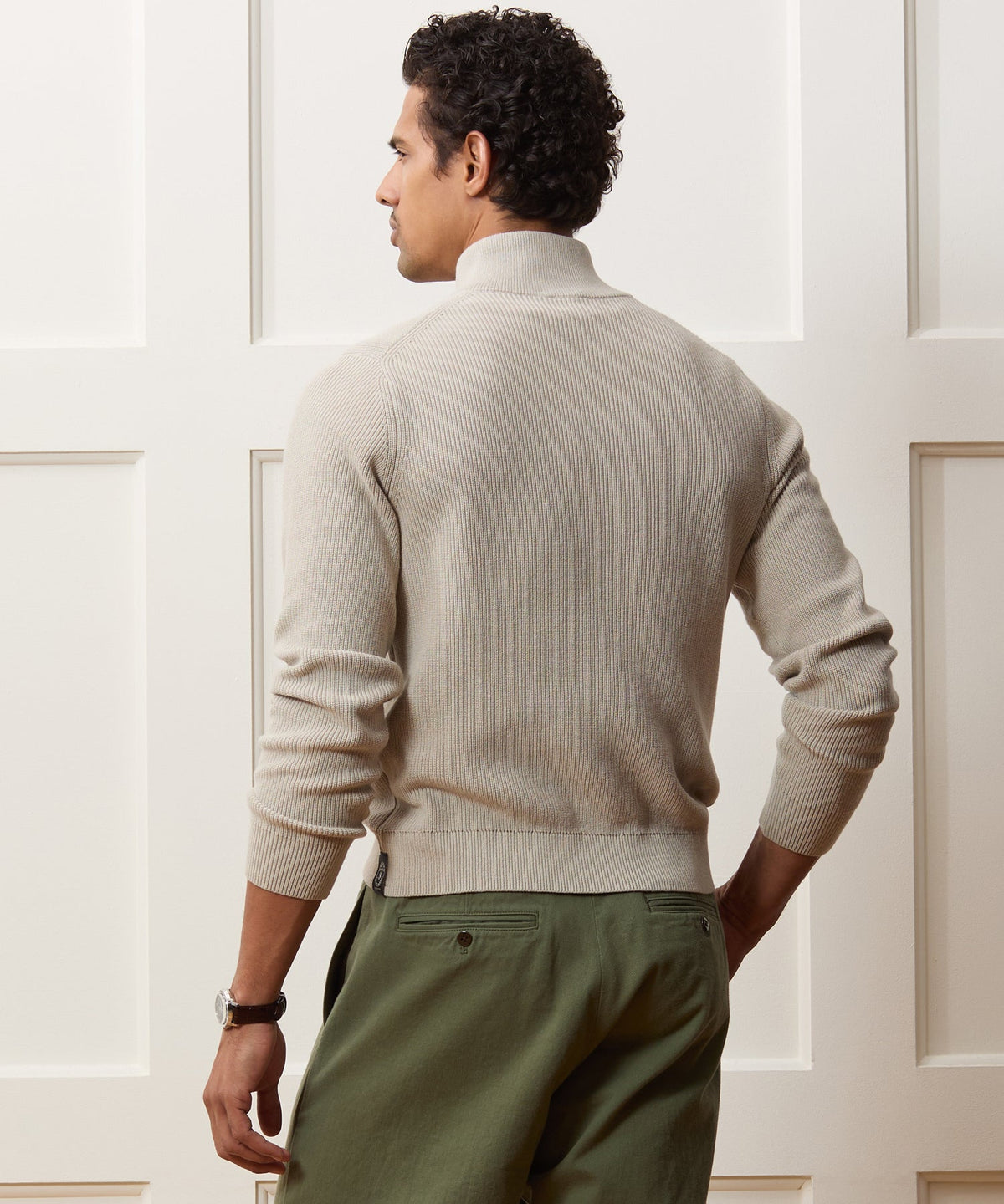 Beechwood Quarter-Zip Sweater - Stone