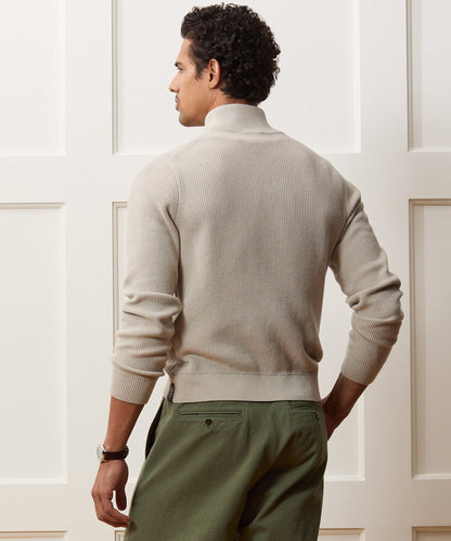 Beechwood Quarter-Zip Sweater - Stone
