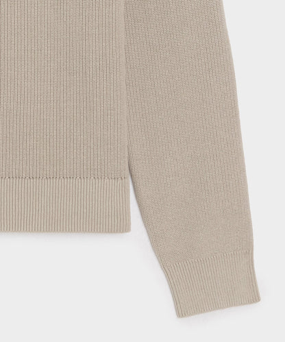 Beechwood Quarter-Zip Sweater - Stone