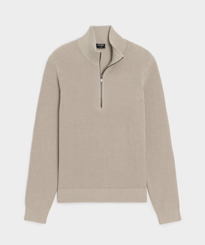 Beechwood Quarter-Zip Sweater - Stone