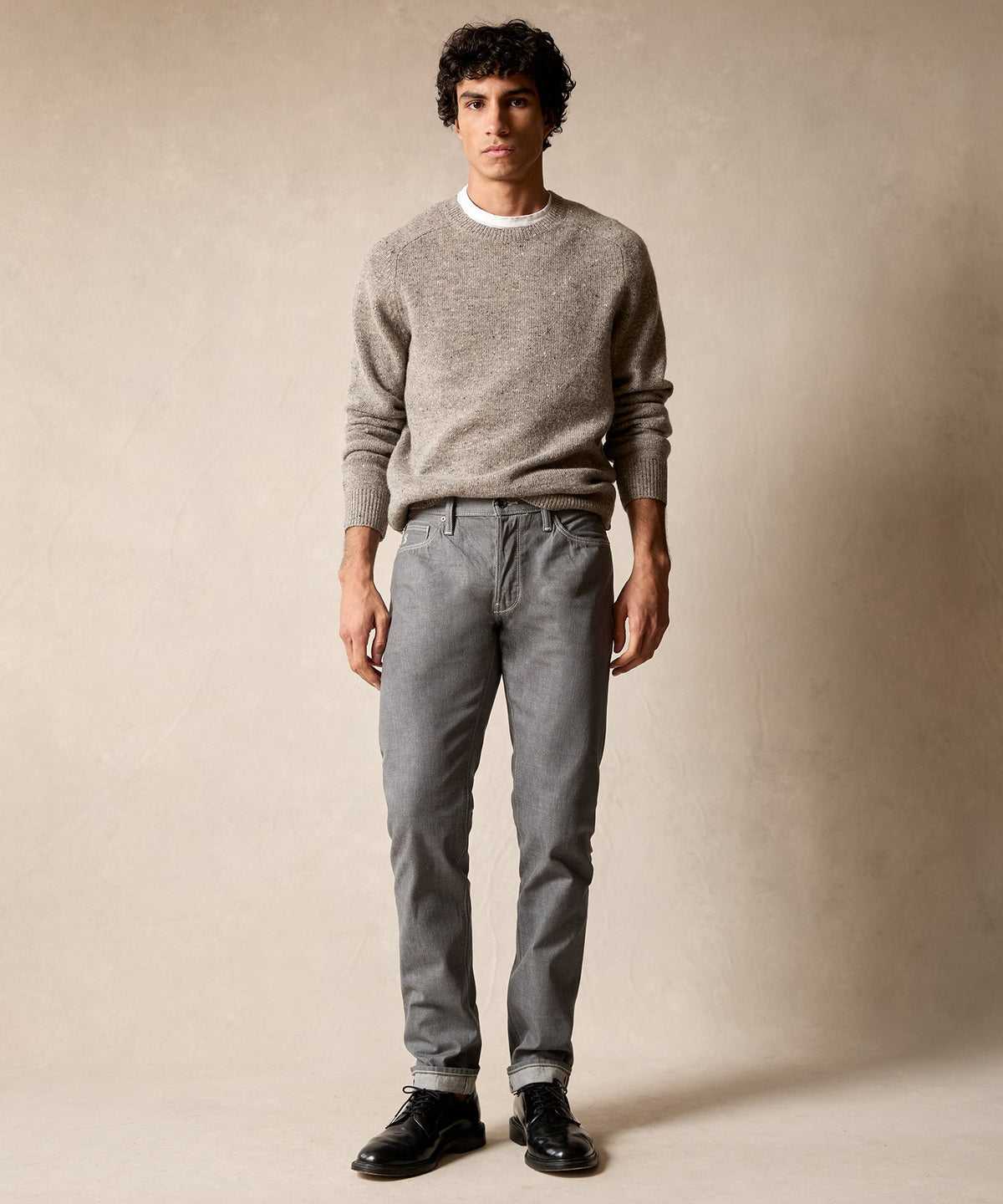 Slim Lightweight Japanese Selvedge Jean - Charcoal
