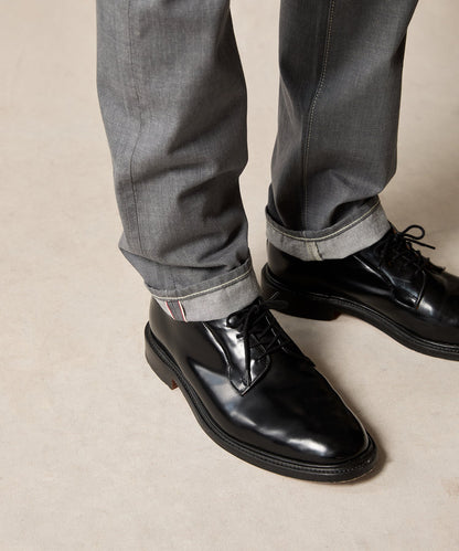 Slim Lightweight Japanese Selvedge Jean - Charcoal