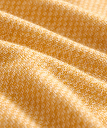 Relaxed Microcheck Montauk Polo - Yellow