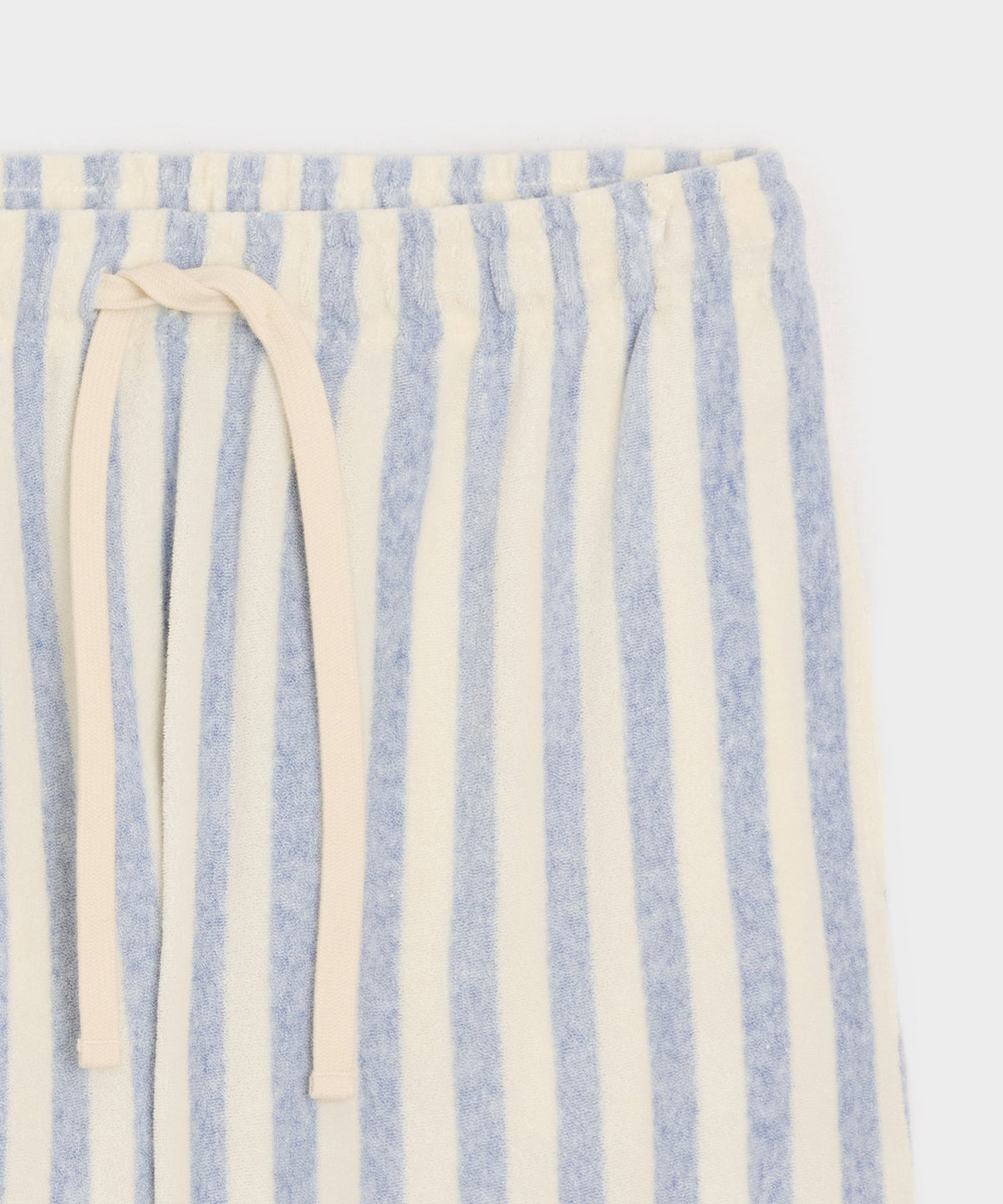 6" Striped Terry Short - Light Blue