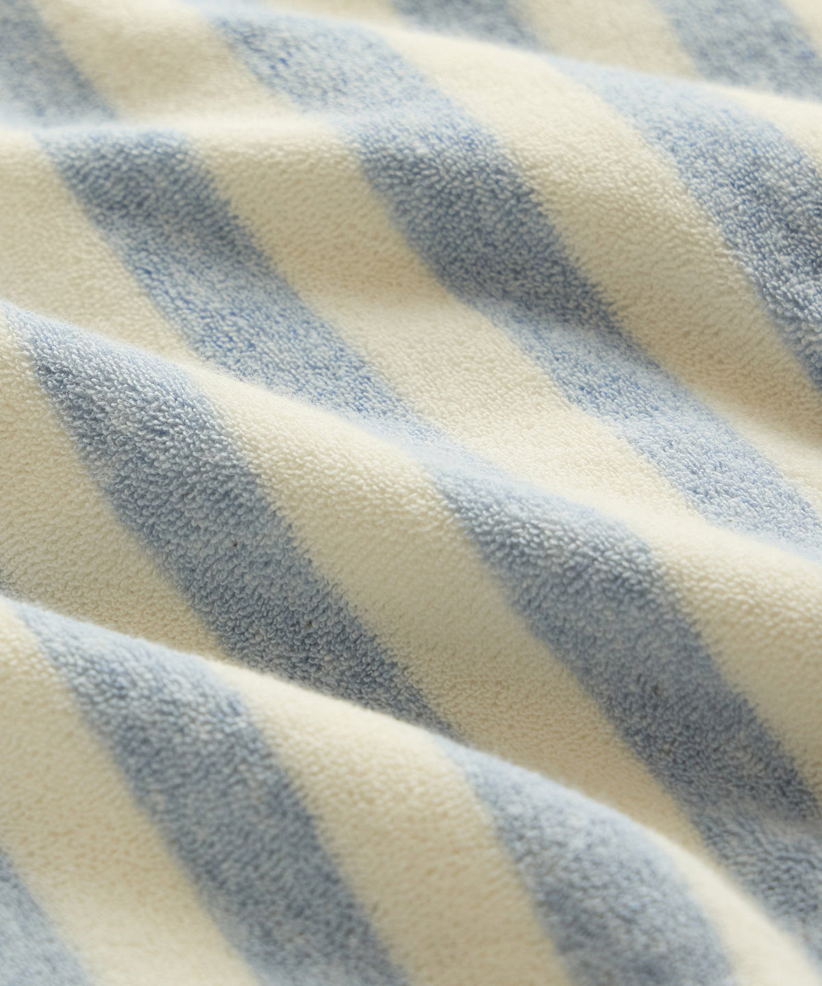 6" Striped Terry Short - Light Blue