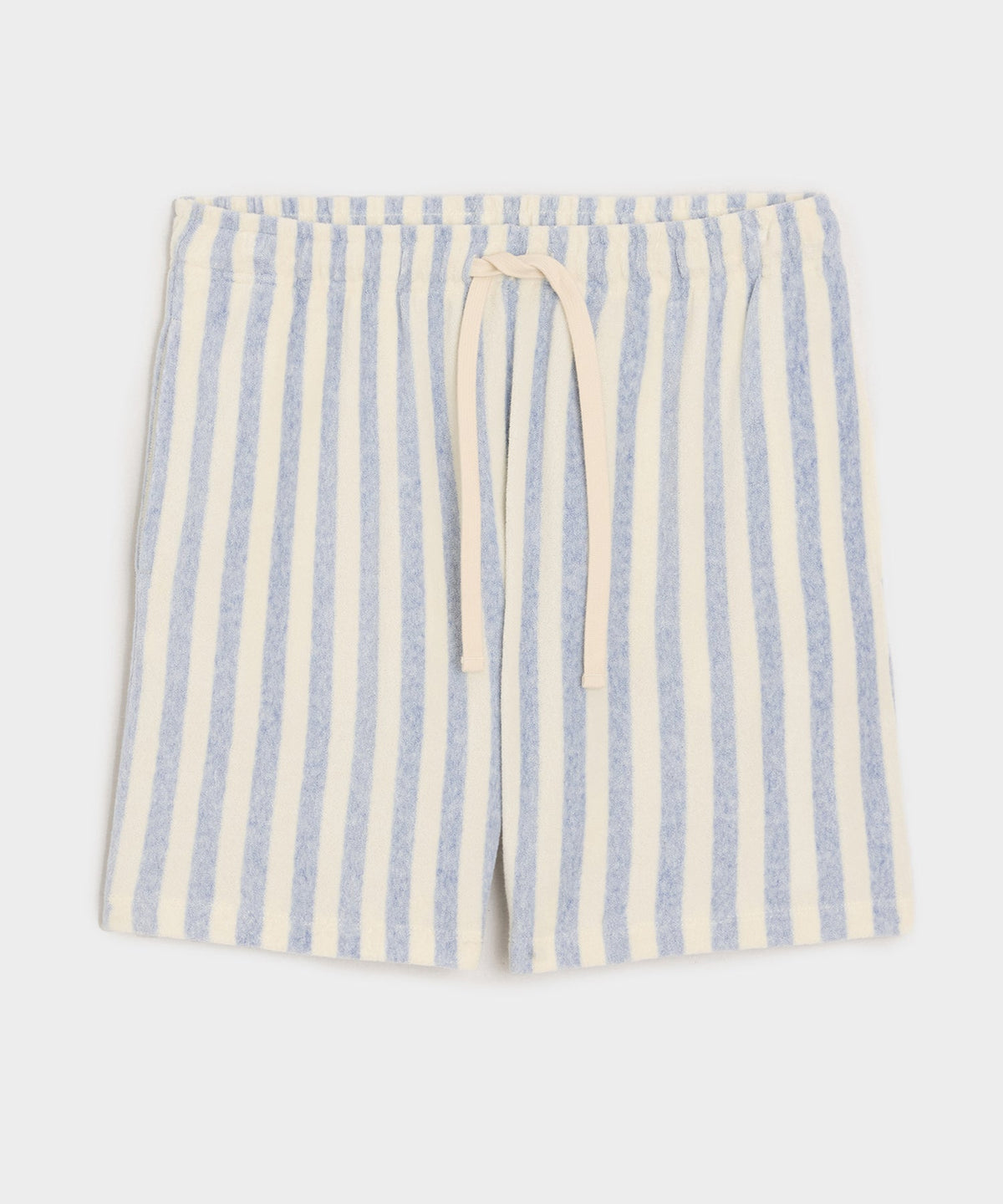 6" Striped Terry Short - Light Blue