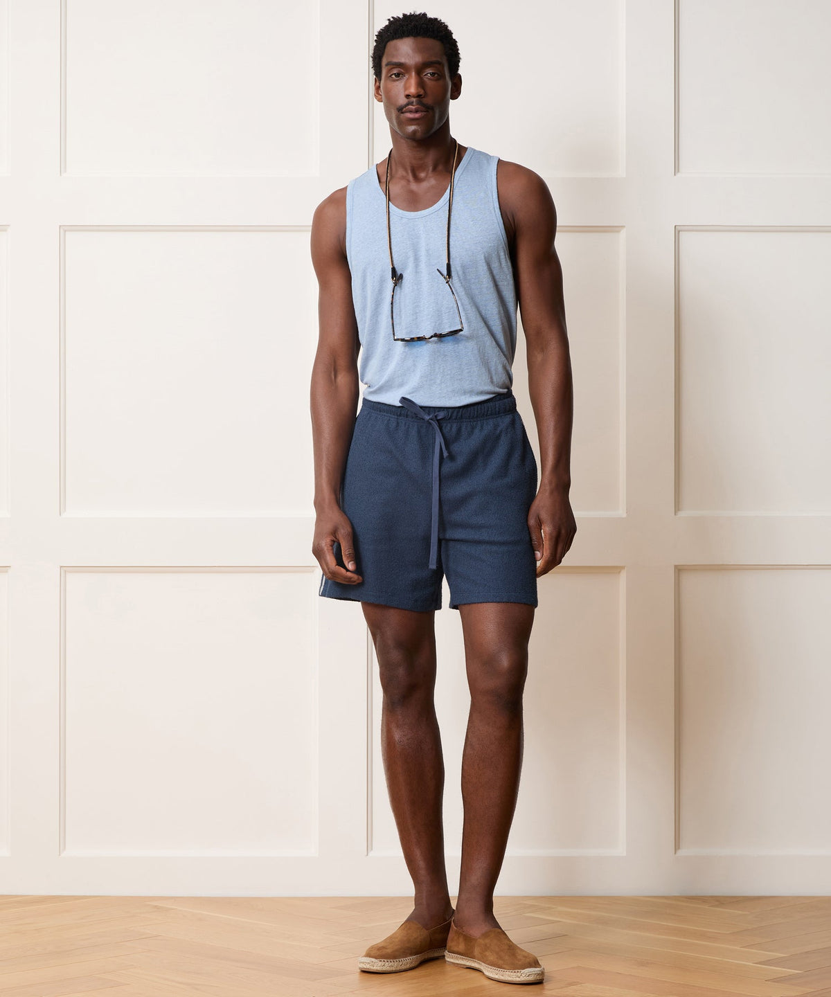 7" Bouclé Short - Smoked Cobalt
