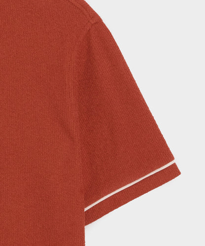 Bouclé Tee - Smoked Rocoto