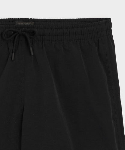5" Nylon Dolphin Short - Black