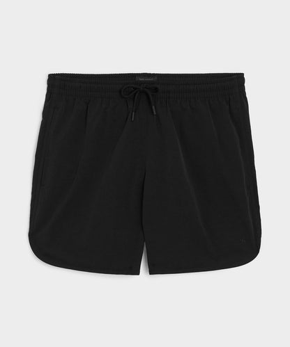 5" Nylon Dolphin Short - Black