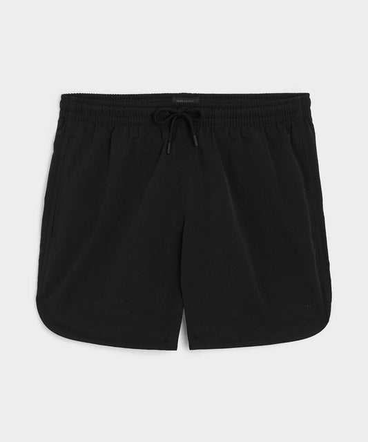 5" Nylon Dolphin Short - Black