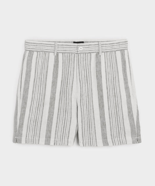 5" Linen Beachcomber Short - Grey