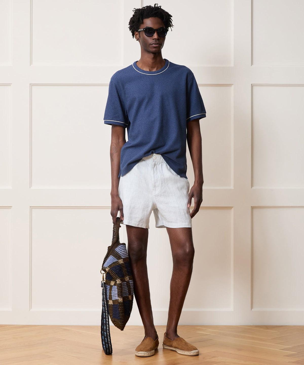 5" Linen Beachcomber Short - Light Indigo