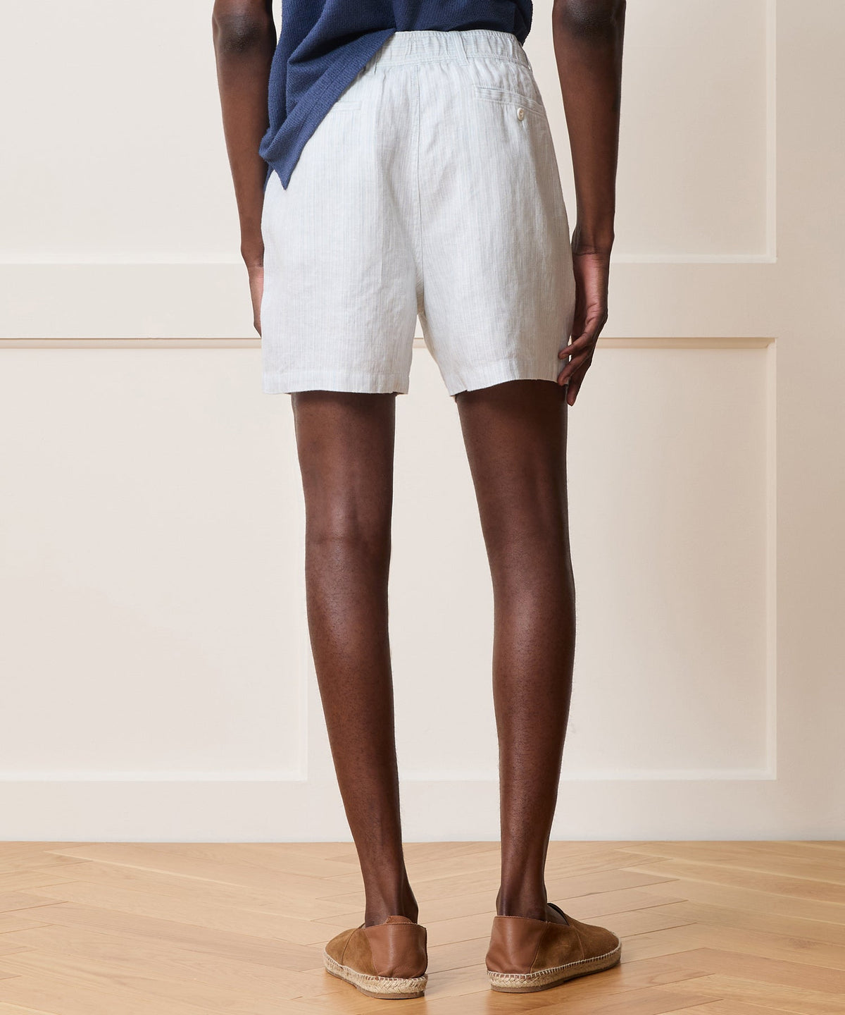 5" Linen Beachcomber Short - Light Indigo