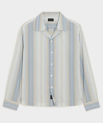 Summerweight Camp Collar Shirt - Light Blue