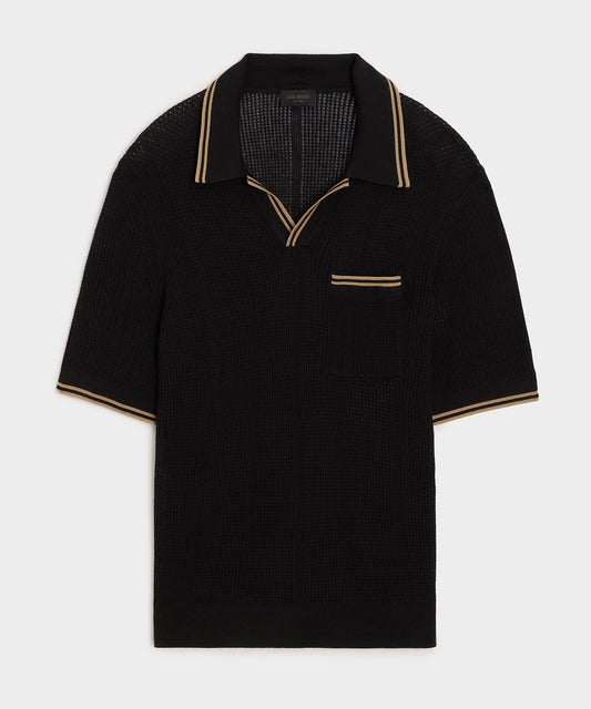 Harbor Montauk Sweater Polo - Black