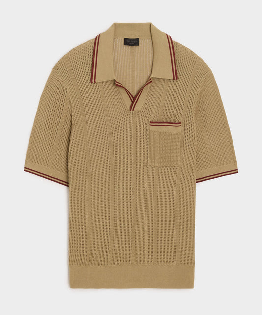 Harbor Montauk Sweater Polo - Sand
