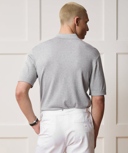 Kent Quarter-Zip Sweater Polo - Heather Grey