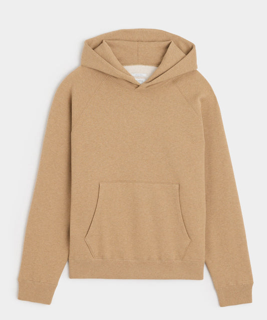 Cotton-Camelhair Fleece Hoodie - Camel