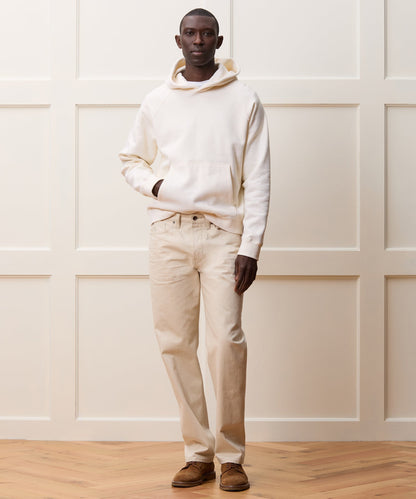 Cotton-Camelhair Fleece Hoodie - Vintage White