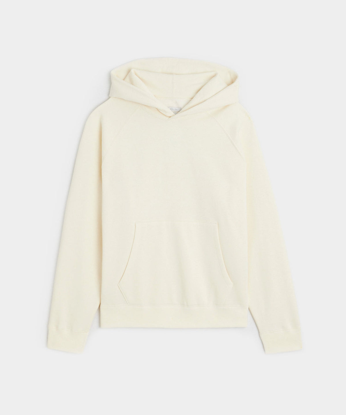 Cotton-Camelhair Fleece Hoodie - Vintage White