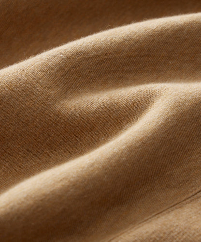 Cotton-Camelhair Fleece Sweatshirt - Camel