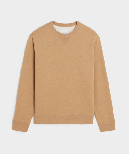Cotton-Camelhair Fleece Sweatshirt - Camel