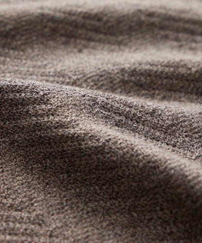 Relaxed Wool-Cotton Herringbone Montauk Polo - Burlap