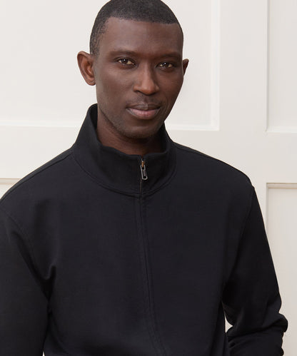 Travel Terry Track Jacket - Black
