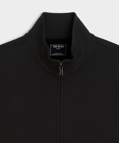 Travel Terry Track Jacket - Black