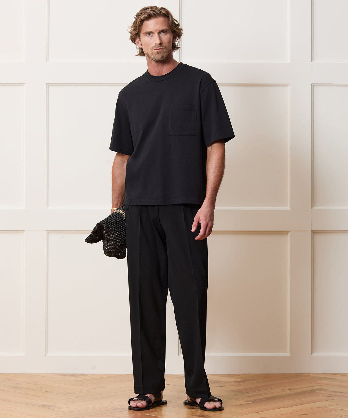 Boxy Jersey Tee - Black
