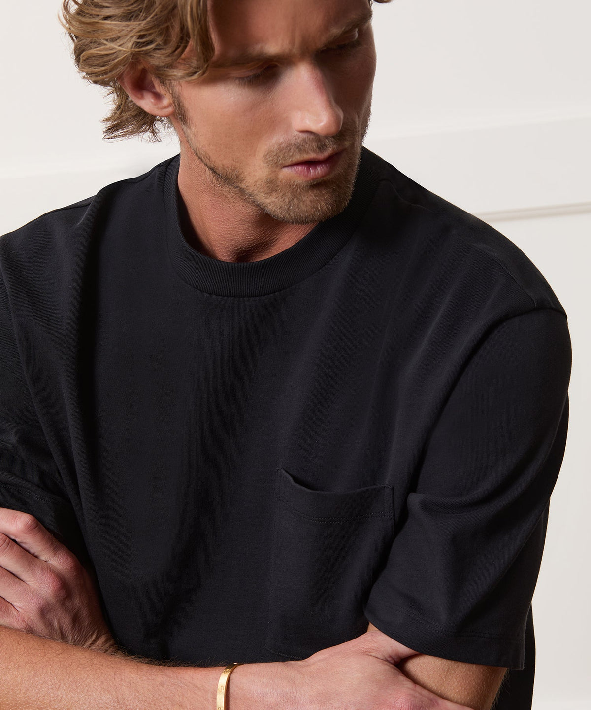 Boxy Jersey Tee - Black