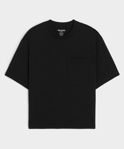 Boxy Jersey Tee - Black