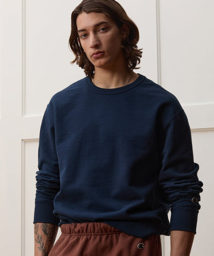 Champion Relaxed French Terry Crewneck - Classic Navy