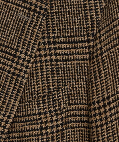 Italian Glen Plaid Sport Coat - Khaki