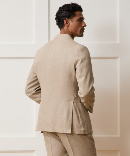 Italian Linen Madison Jacket - Beige