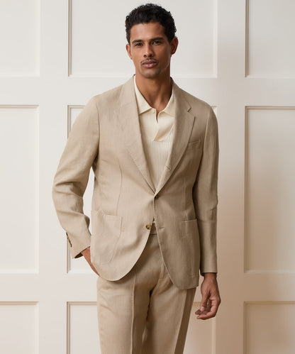 Italian Linen Madison Jacket - Beige